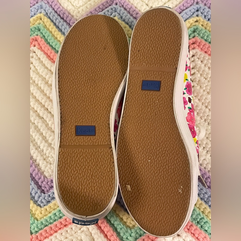 KEDS x Kate Spade Floral Sneakers 7.5 Coastal Grandma - Picture 4 of 5